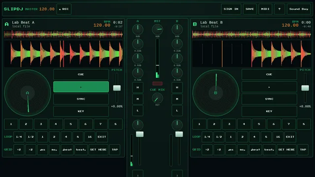 SlipDJ screenshot