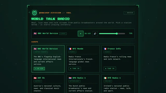 World Talk Radio screenshot